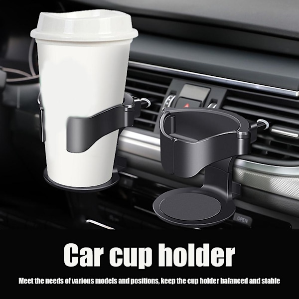 Ny bil Mugghållare Luftventil Dryck Kaffeflaskhållare Auto Bilfästen Vattenflaskhållare Dryckes askfat Stativ För bil - Dryckeshållare 2Pcs