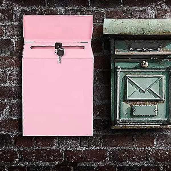 Vægmonterede postkasser Rustfri brevkasse Dekorativ postkasse Bondegårds postkasse Væglåsende postkasse