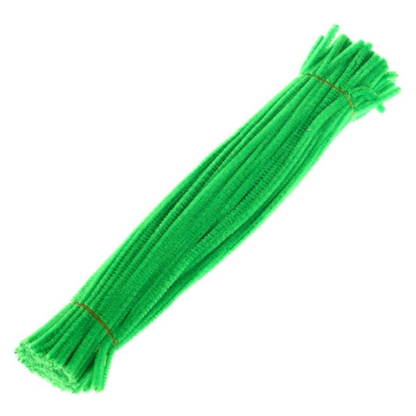 100 stykker av håndlaget håndlaget hårpinne for barnehagen Green One Size