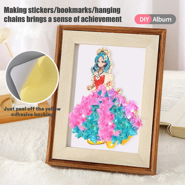 Creative Diy Poke Art Tyg Pussel Punktering Målning Poking Ritbrädor Kit A