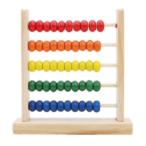 Pedagogisk leketøy Mini Trekuleramme Barn tidlig matematikklæring (1 stk, flerfarget)