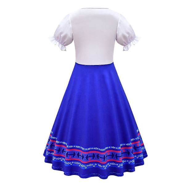 Encanto Luisa Madrigal Cosplay Kostyme Jente Kjoler Karneval Halloween Fancy Dress Costumes_j 120(5-6Y)