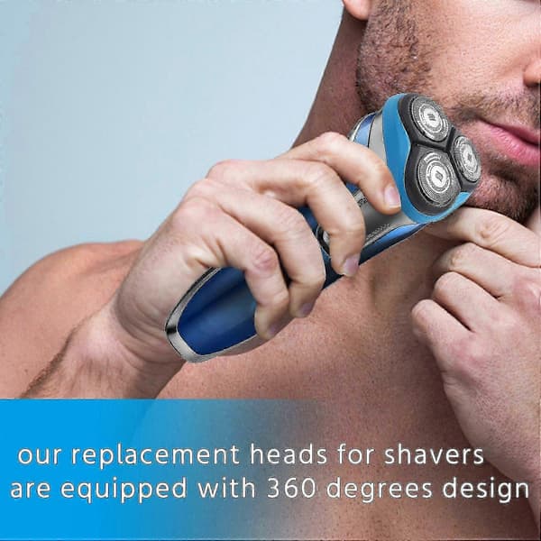 Erstatningsbarberhode kompatibel Philips At750 barbermaskin, blå