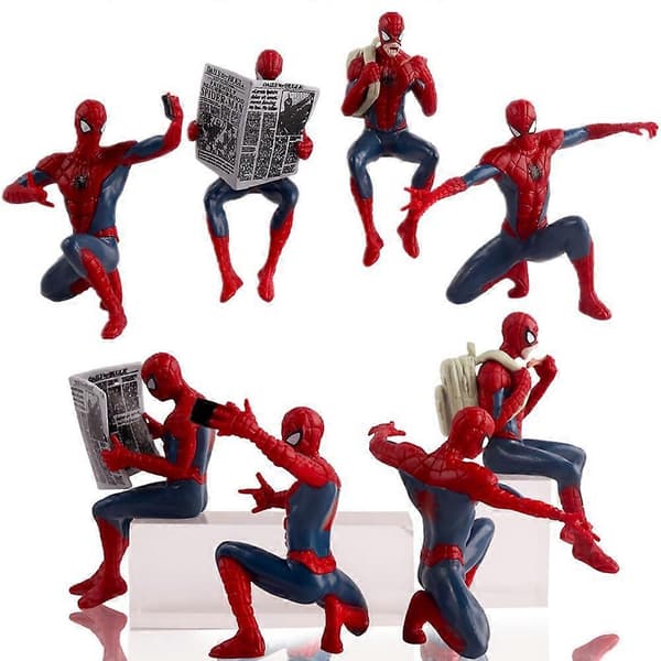 Superhelte Mini Actionfigur Sæt, Anime Model Legetøjsgave Til Fans
