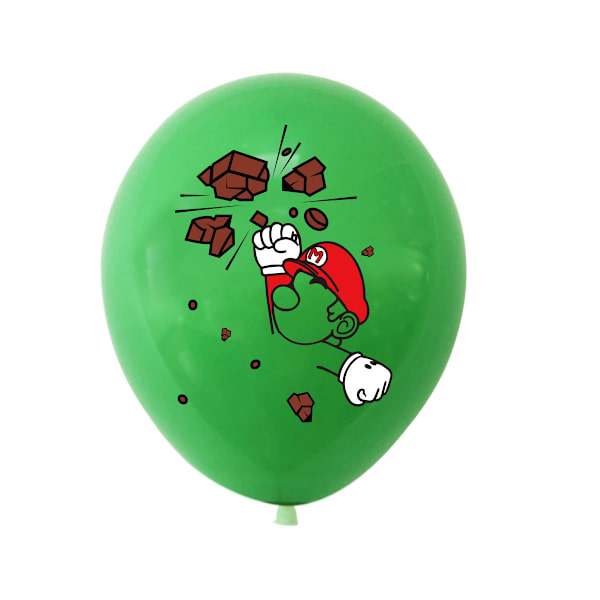 Nye Mario-temafestdekorasjonsballonger Super Mario lateksballongspill, festoppsett rekvisita