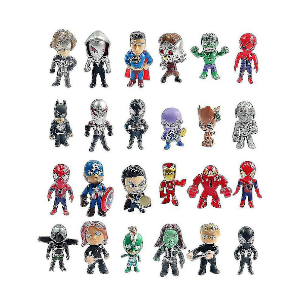 24 dages julekalender nedtælling Avengers legetøj blind boks superhelt minifigurer børn julegave