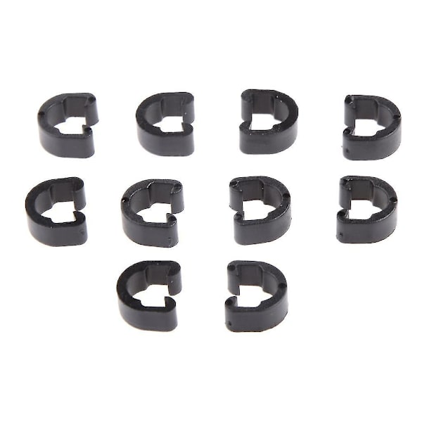 10 stk Sykkel Sykkel Mtb C-clips Spenne Slange Bremse Gear Kabelhus Guide