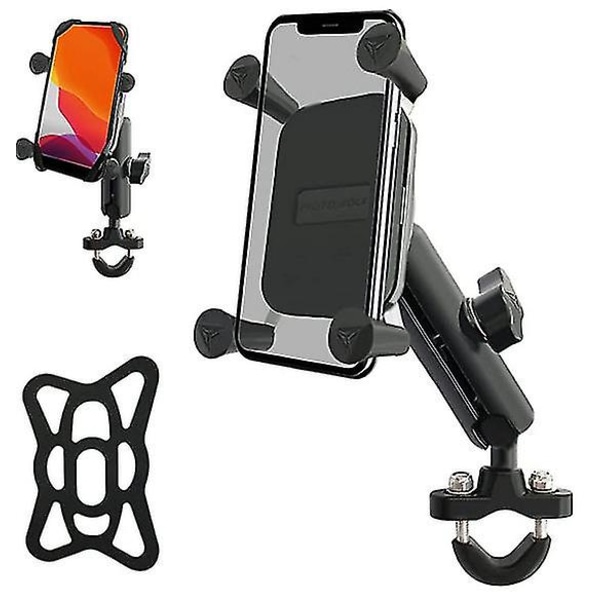 Justerbar Motorsykkel Mobiltelefon Bracket Dobbel Tap Buckle Bicycle