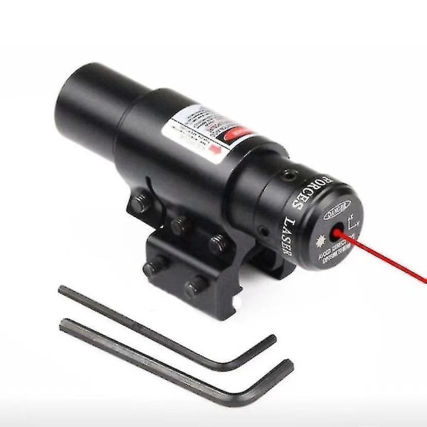 Mini infrarød laser, der sigter op, ned, til venstre og højre justerbar laserlommelygte Højtransmitterende linse Lærerpeninstrument (rødt lys + 11 og 20m