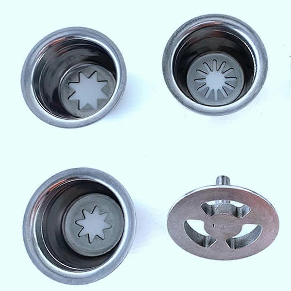 Solid hul rustfri stål Churrera Churro dyseform for Churros-maskin 5 former/sett 53 mm utvendig diameter Silver