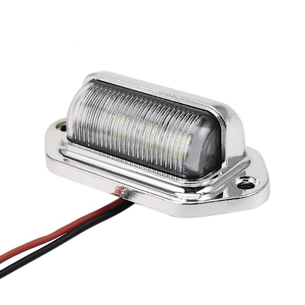 12-24v 6 Led rekisterikilpi kevyt venekansi kävelytie askellamppu Rv perävaunu