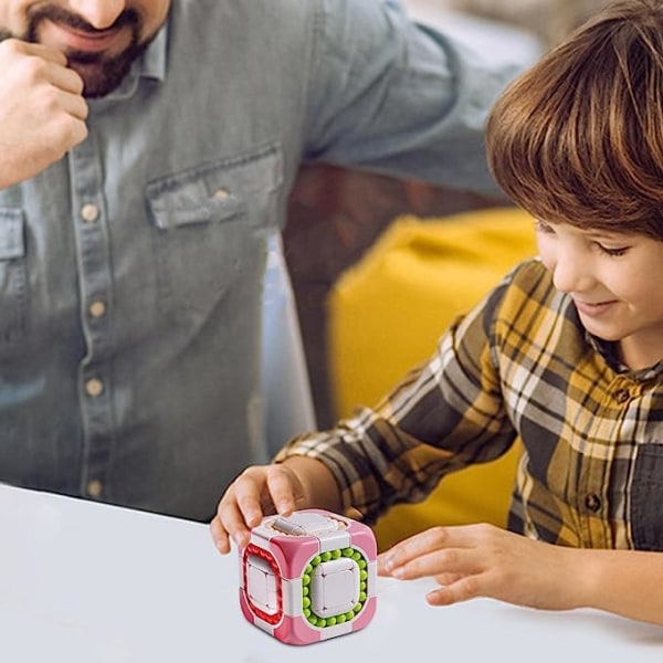 Magic Beans Legetøj | Stress Relief Cube Puslespil - 3D Spinner Rotation Magic Sensory Cube Ball til teenagere voksne for at forbedre hjernens udvikling