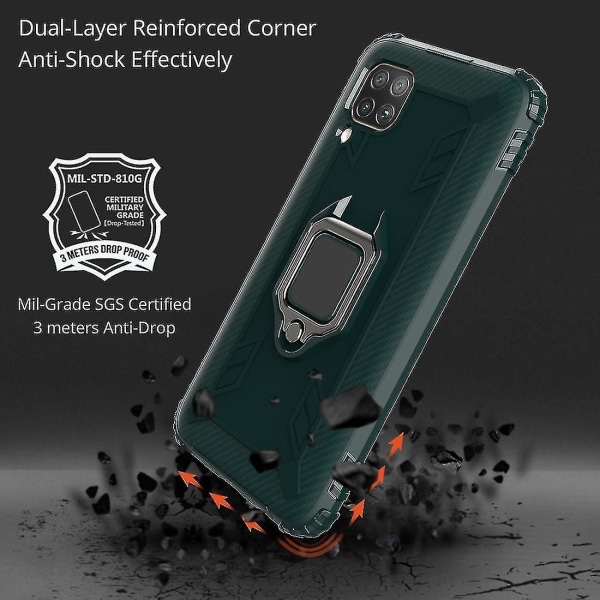 För Huawei P40 Lite Carbon Fiber Case Green