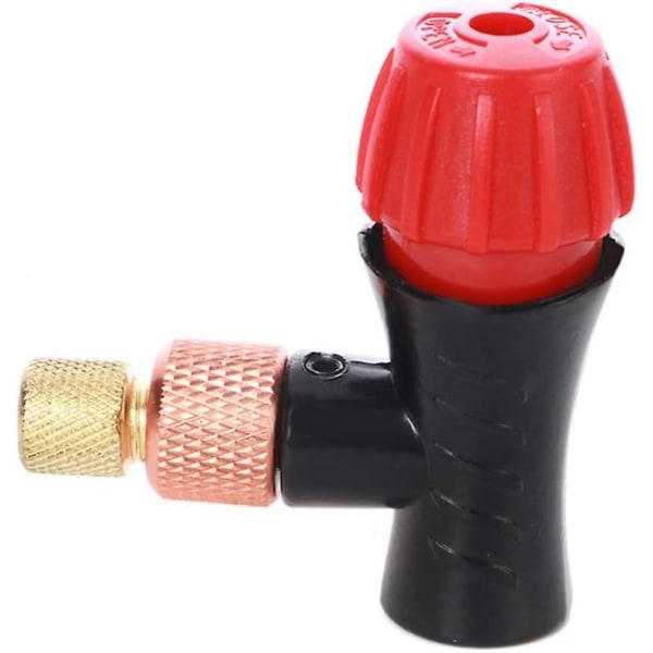 Sykkeldekkpumpe Co2-inflatorhode kompatibel for sykkeldekkpumpe