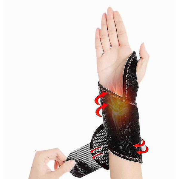 Hand- och handledsuppvärmd hängslen, handledsvärmare Elektrisk uppvärmd wrap 2PCS