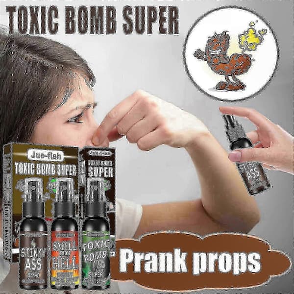 Ekstra Stærk 30 ml Stinkspray Med Intens Lugt Til Pranks Og Sjov, Rda8 black