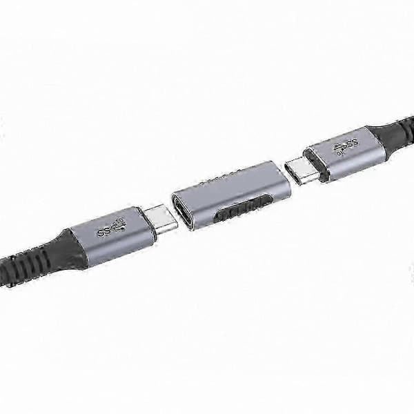 2025 harmaa USB-C naaras-naaras-liitinsovitinmuunnin