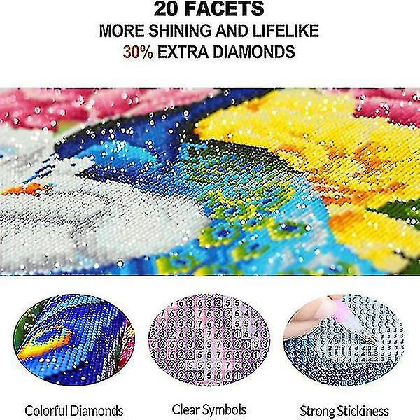 Tee itse diamond painting 100 % täys pyöreä timantti tekojalokivi, haluttomat pariskunnat liimattu maalaus keskeneräinen lahja