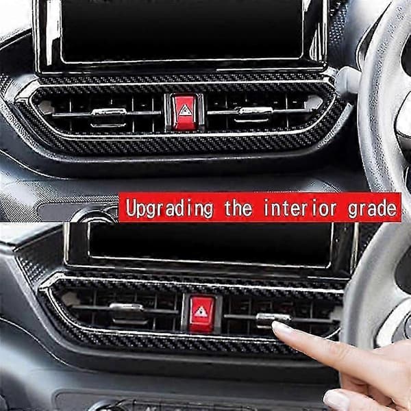 Karbonfiber Bil Interiør Dashbord Midtkonsoll