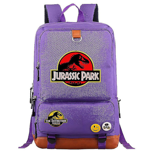 Jurassic World & Park Ryggsäck: Slitstark resväska för bärbar dator - ryggsäck, budbärare, skolväska med axelremmar för karaktärer och skolmaterial 8