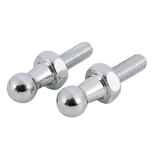 2x 10 mm kuglebolt M6 til gasfjederben Bolt med kugleafslutning Std 001