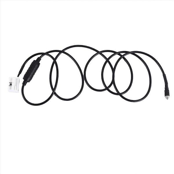 Bil AUX lydkabel linjekontakt med motstand 1,5M 12-pinners for BMW E60 E61 E63 E64 E65 E66 E81 E82 svart