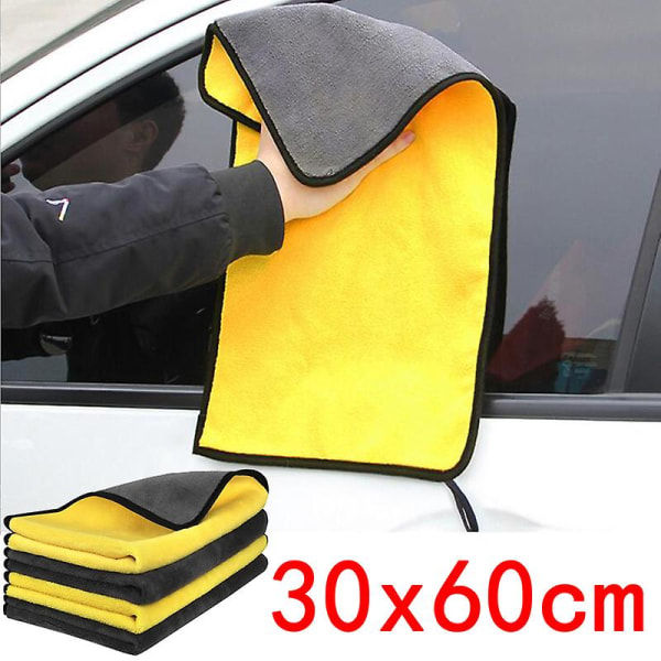 30x30/40/60cm Bilvask Microfiber Håndklæde Bil Rengøring Tørreklud Bilpleje Klud Mikrofiber Håndklæde Bil Microfiber Klud 5/10stk| | Brown 10Pcs
