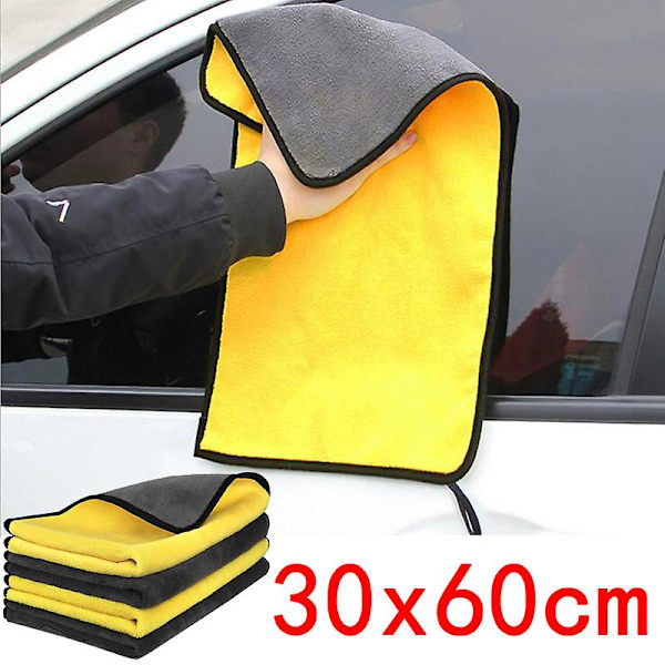 30x30/40/60cm Bilvask Microfiber Håndkle Bil Rengjøring Tørke Klut Bilpleie Klut Mikrofiber Håndkle Bil Mikrofiber Klut 5/10 stk| | Gold 10Pcs