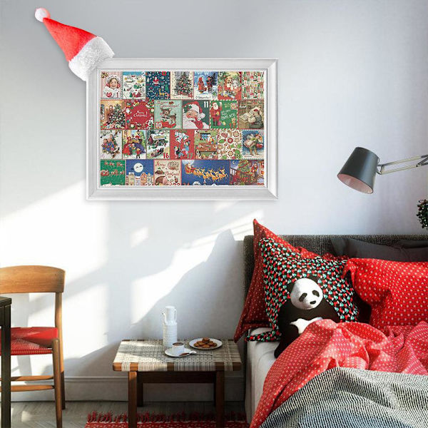 Jul adventskalender pussel DIY-leksak för barn 1000st