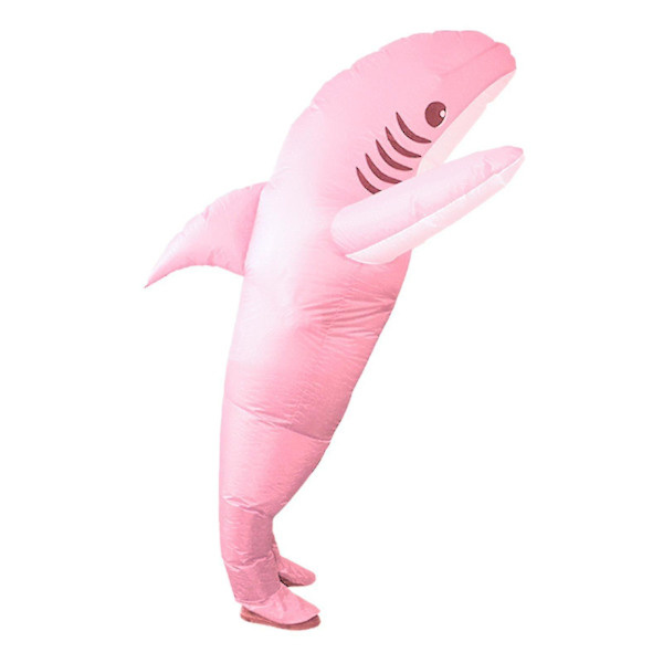 Oppustelig haj kostume til børn Voksen, sjove Halloween kostumer til fest, begivenhed, gave Pink