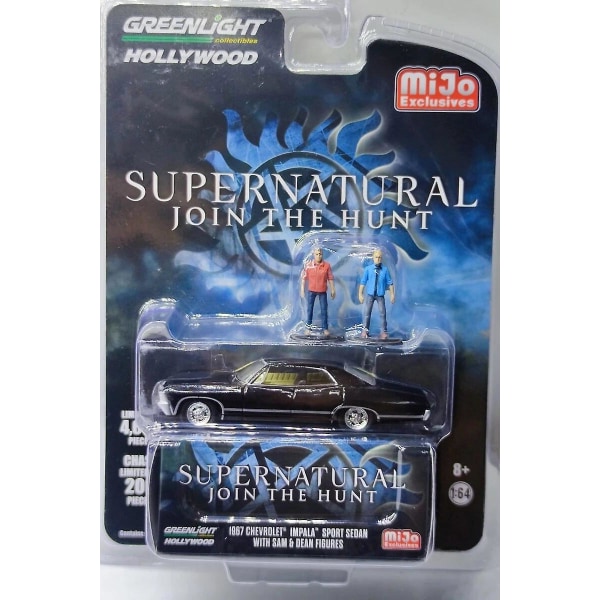 Modell 1:64 Supernatural 1967 Chevrolet Impala Sport Sedan Diecast metalllegering modell billeker for barn gavesamling Chevrolet 5
