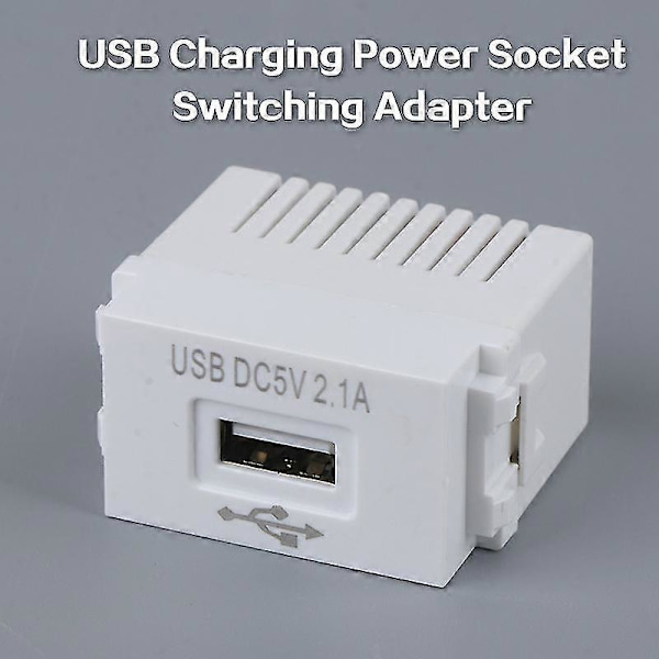 USB Strømmodul 220V 5V Transformator 2.1A USB Ladekontakt Switching Adapter