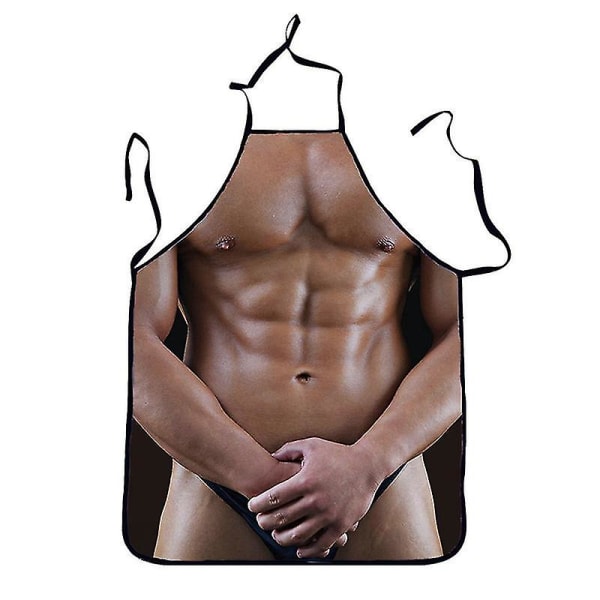 Sjove forklæder Muskuløse Mand Sexy Kvinder Mønster Forklæder Justerbar Køkken Bage Par Forklæde Valentinsdag Gave New_th LLP0001 4