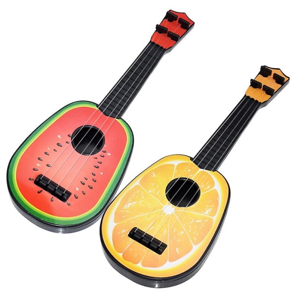 Mini Ukulele Simulaatio Kitara Hedelmäkuviolla Lapset Soittimet Lelukoulutus Kiwi