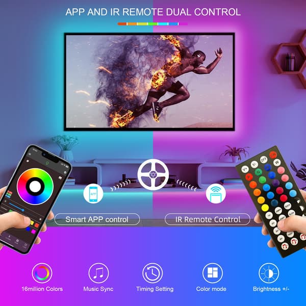 44-tasters Bluetooth musikcontroller 5V lysstrip controller USB controller