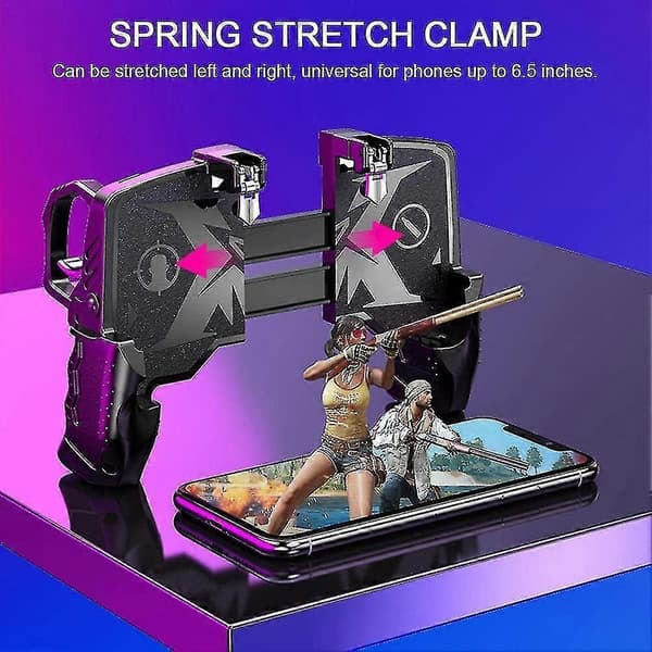 3-i-1 Mobil Spilcontroller, Fire Finger Genvej Mobil Gaming Trigger Til Pubg Gaming Grip Spil Free Fire