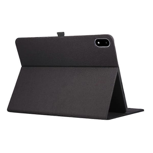 Kompatibelt fodral för OnePlus Pad 3 med ställ, kortfack och tygtextur i läder Black