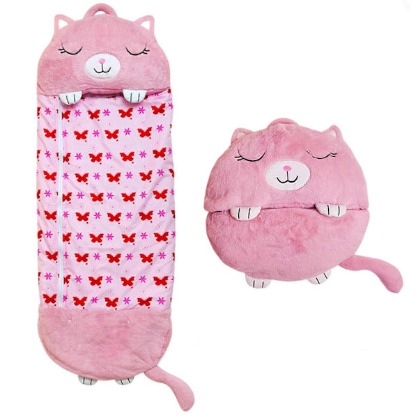 Pehmeät ja lämpimät makuupussit tytöille ja pojille 13550cm Pink Cat 135*50cm