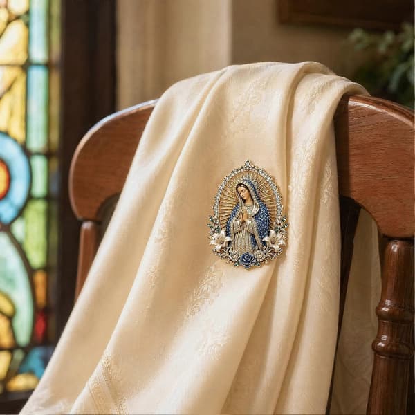 Sacred Heart Emaljestift - Konfirmasjon Smykkegave