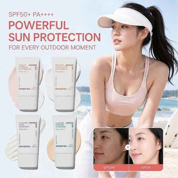 UV Active Poreless Solcreme SPF50+ PA++++ 50ml yellow