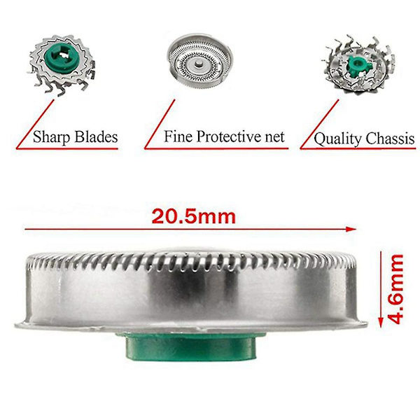 6 stk Sh90 barberblader kompatible med Philips barbermaskiner S7000 S8000 S9000 S9031