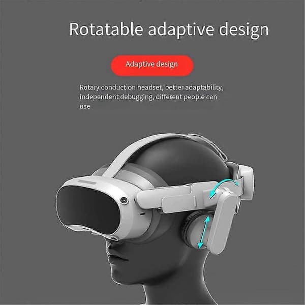 PICO4 VR Headset Lydenforbedrende Ørekopper Komfortabel Pasform Vit
