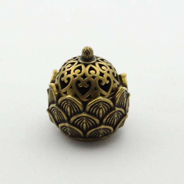 Mini Messing Lotus Bund røget Røgelsebrænder, Kobber Kan åbne Lotus Røgelse Brænder Desktop Ornamenter, Lille Røgelse Brænder, 31*30mm