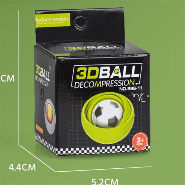 Finger ABS 3D Infinite Flip Ball Stress Relief Dekompresjonsleker For barn Voksne Morsomme gaver Festgaver D One Size