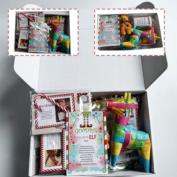 24.12. dagars nedräkning julkalender 2022 tomtepaket med kort och tomtedocka, julklappslåda för barn 24 Days Advent Calendar 24 Days Advent Calendar
