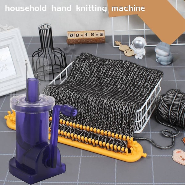 Uusi 2023 käsikäyttöinen Embellish-Knit Knitter Machine Spool Knitter Embellish Craft Rannekorun kudontatyökalu