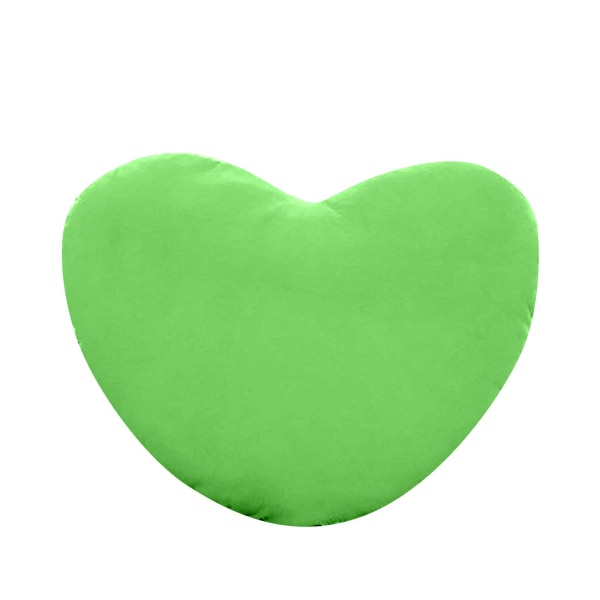 30 cm Plysch hjärtformad kudde Släng dekorativa ryggkuddar för present till alla hjärtans dag Green One Size