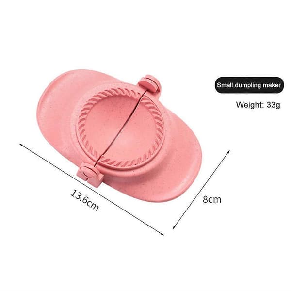 DIY Dumplings Maker Vetehalm Dumplingform Dumpling Wrapper Gadget Dumplingklämmor Bakformar Köksredskap Pink S