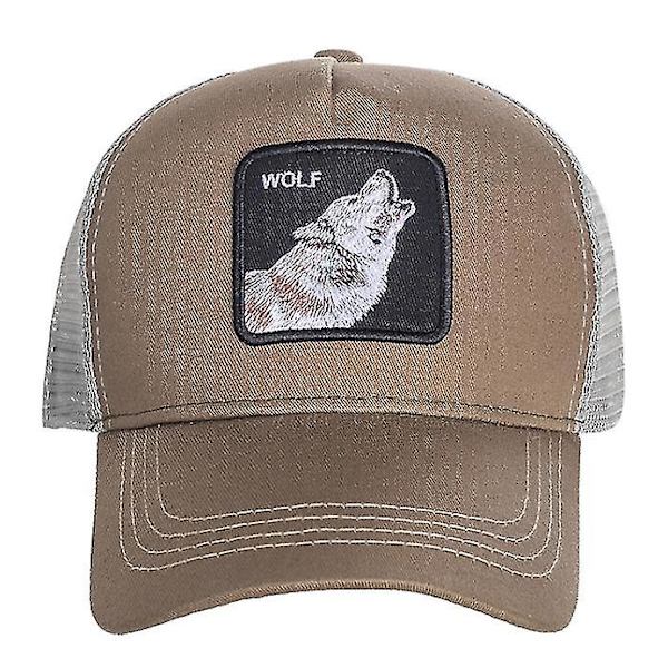 Panther Mesh Cap Animal Farm Trucker Baseball Cap Isä Hat Snapback Wolf Tiger Outdoor Beast Paradise Toucan Caps wolf