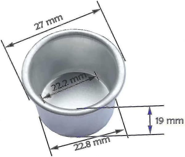 30 stk. lysestaker for stakelys, små lysestaker i metall, telys